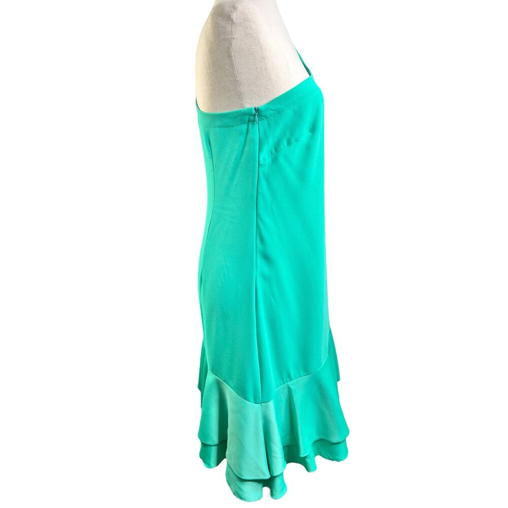Trina Turk Women's Size 6 Lunaria One Shoulder Asymmetrical Dress Cabana Teal - Picture 8 of 14